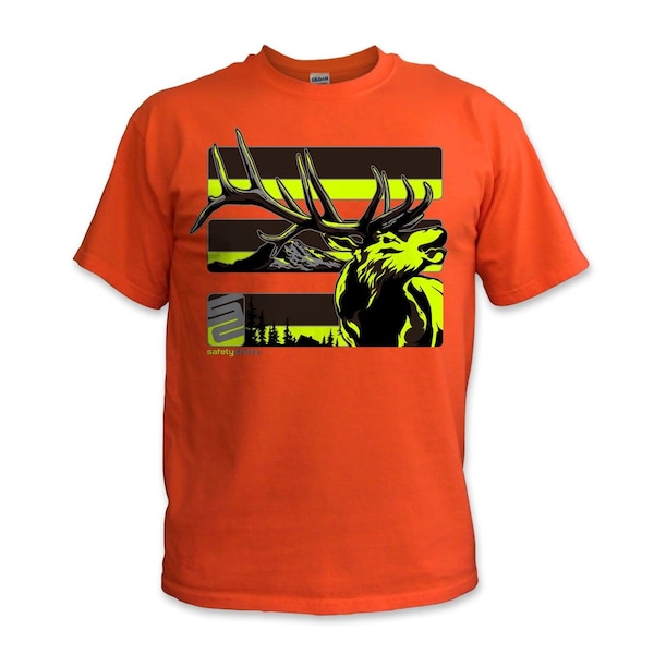 Stealth Elk Reflective High Visibility Tee, Orange, 2XL